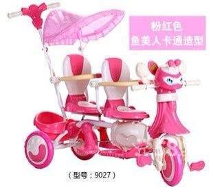 双胞胎三轮车 洛阳洛龙区关林商贸城婴儿车与童车的首选